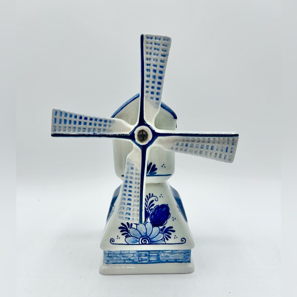 Dutch Windmill Music Box Decanter Rynbende Holland Sound of Music Working